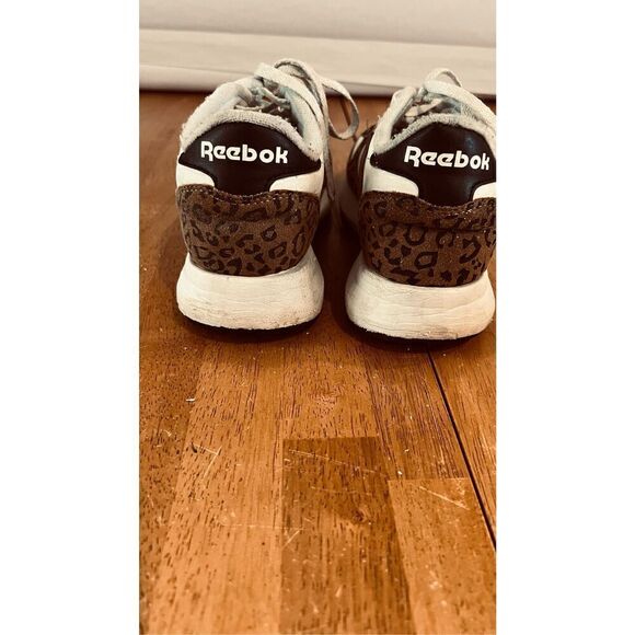 Reebok Classic Leather Big Kid Cheetah Print Sneakers Size 4 - Picture 8 of 11